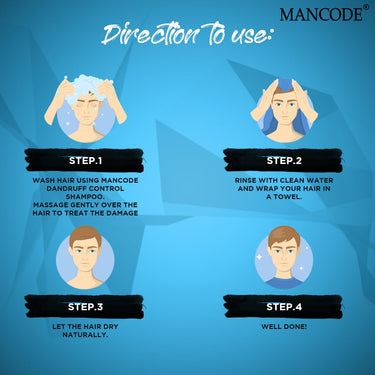 Mancode Anti Dandruff Shampoo for Men Prevent Dandruff Healthier Hair and Scalp Itch Free No Mineral Oil Neem Extract 200 ml Hair Shampoo for Men (Pack of 1)